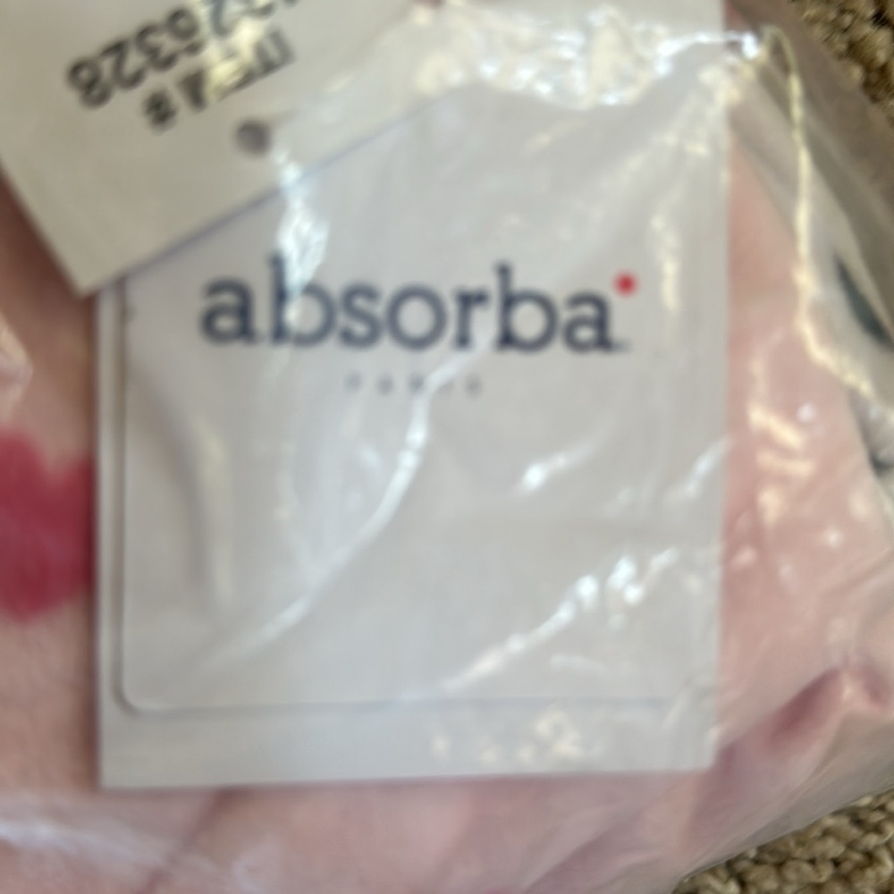 Absorba set of 2 girls size 5T foot pajamas NWT zip front - Picture 5 of 7